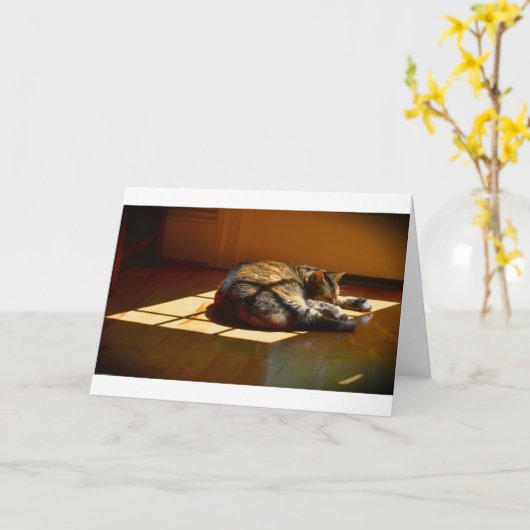 Langsame Tage, Karte (Gelbe Blume)