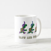 Langsame und beständige Running-Schildkröten Kaffeetasse (VorderseiteRechts)