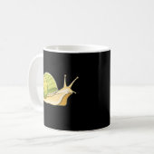 Langsame und beständige Schnecke – Ruhiger Morgen Kaffeetasse (Vorderseite Links)