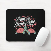 Langsame und stetige Liebe Süßes Pärchen Turteltau Mousepad (Mit Mouse)