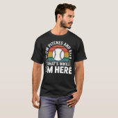 Langsame Würfe und Bier Deshalb bin ich hier - T-Shirt (Vorne ganz)