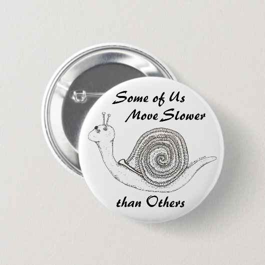 Langsamer als andere Abzeichen Button (Vorne & Hinten)