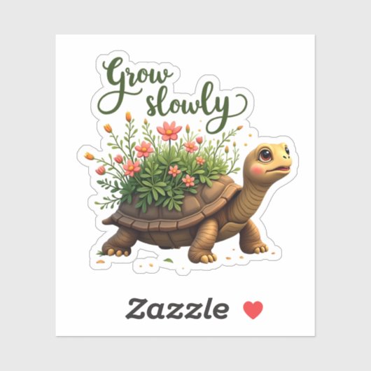 Langsamer Aufkleber (Blatt)