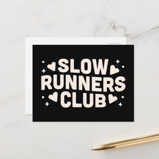 Langsamer Club Postkarte (Vorderseite/Rückseite Beispiel)