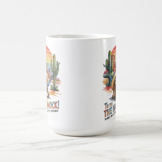 Langsamer Dauerbetrieb Vibes WüstenSunset Kaffeetasse (Mittel)