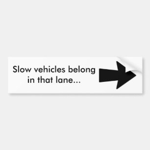Langsamer Fahrzeuge bumber Aufkleber Autoaufkleber