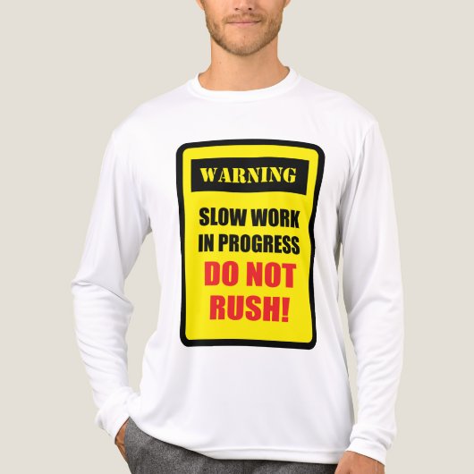 Langsamer Fortschritt in Arbeit Tri-Blend Shirt (Vorderseite)