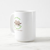 langsamer - glattes grafisches T-Shirt und Geschen Kaffeetasse (Vorderseite Links)