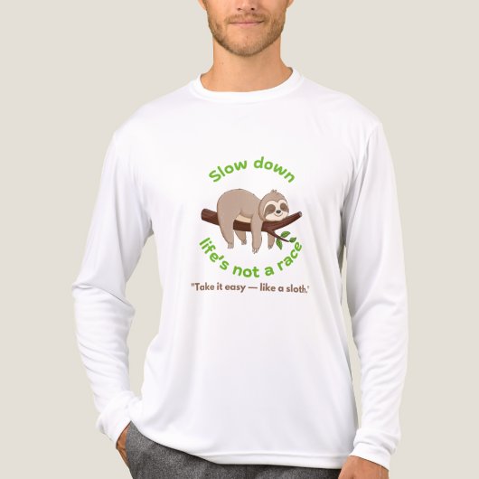 langsamer - glattes grafisches T-Shirt und Geschen Tri-Blend Shirt (Vorderseite)