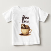 Langsamer Kaffee-Schlauch Baby T-shirt (Vorderseite)