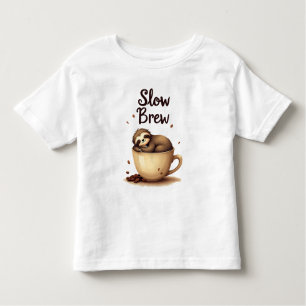 Langsamer Kaffee-Schlauch Kleinkind T-shirt