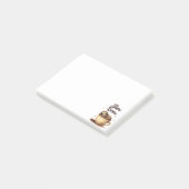 Langsamer Kaffee-Schlauch Post-it Klebezettel (angewinkelt)