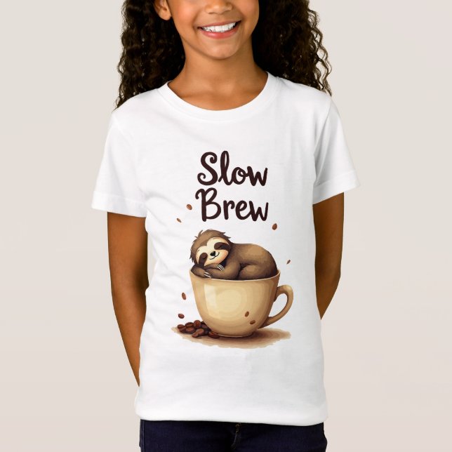 Langsamer Kaffee-Schlauch T-Shirt (Vorderseite)