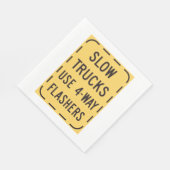 Langsamer Lastwagen Serviette (Ecke)