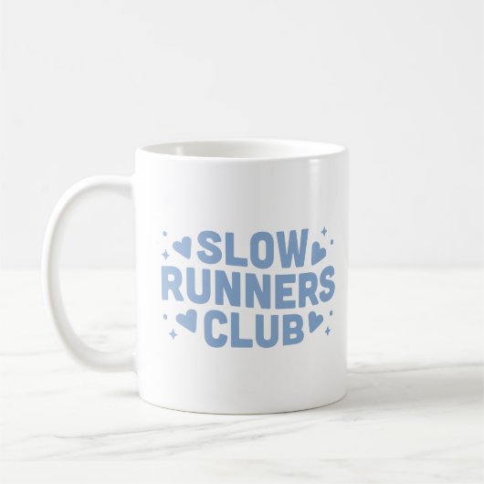 Langsamer Lauf-Club lustig Kaffeetasse (Links)