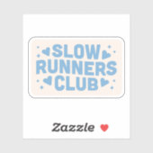 Langsamer Lauf-Lauf-Klub Aufkleber (Blatt)