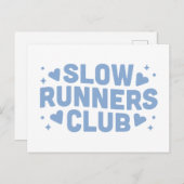 Langsamer Lauf-Lauf-Klub Postkarte (Vorne/Hinten)