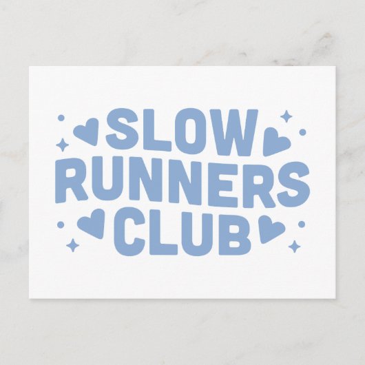 Langsamer Lauf-Lauf-Klub Postkarte (Vorderseite)