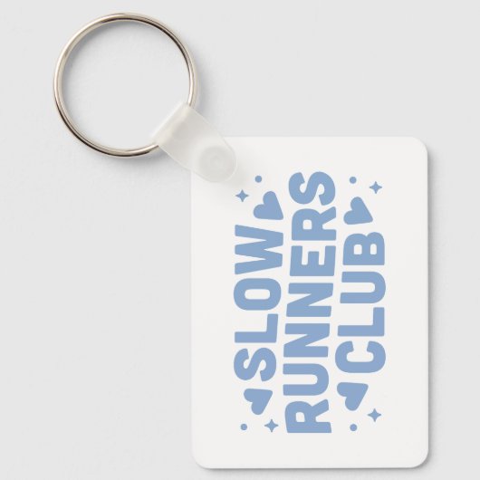 Langsamer Lauf-Lauf-Klub Schlüsselanhänger (Vorderseite)