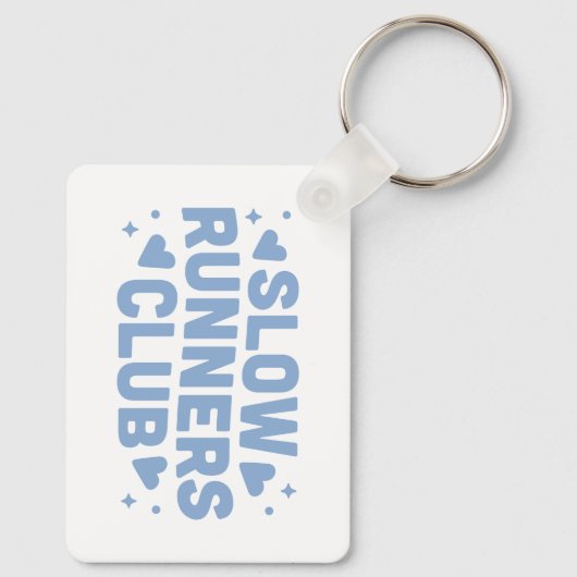 Langsamer Lauf-Lauf-Klub Schlüsselanhänger (Rückseite)