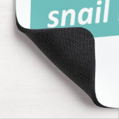 Langsamer Läufer. Snail Runner Mousepad (Ecke)