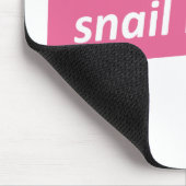 Langsamer Läufer. Snail Runner Mousepad (Ecke)