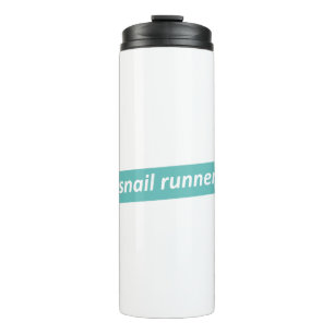 Langsamer Läufer. Snail Runner Thermosbecher