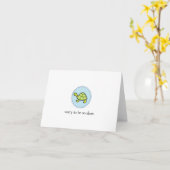 Langsamer Notecard Karte (Gelbe Blume)