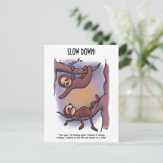 langsamer postkarte (Stehend Vorderseite)