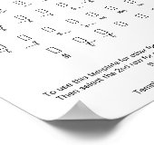 Langsamer Schriftart-Schriftzug-Überschlag für Zaz Poster (Ecke)