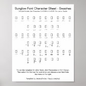 Langsamer Schriftart-Schriftzug-Überschlag für Zaz Poster (Vorne)