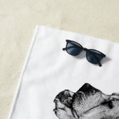 Langsamer Shore, glückliche Knochen Strandtuch (Beispiel)