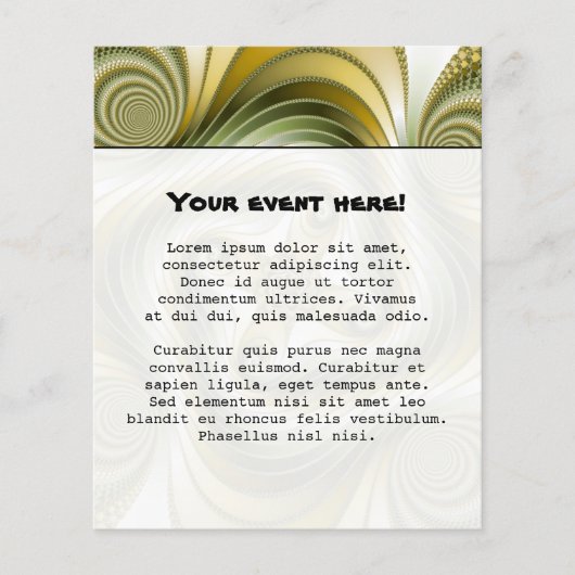 Langsamer Spin - Fraktale Kunst Flyer (Vorne)