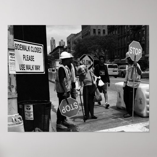 Langsamer Stopp Poster (Vorne)