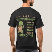 Langsamer T - Shirt Funny Running Geschenk für Läu (Rückseite)