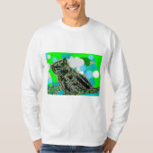 LANGSAMER T - SHIRT - GROSSES HORNED OWL (Vorderseite)