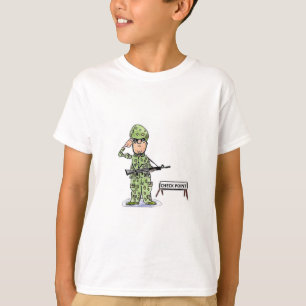 LANGSAMER T - SHIRT VON KIDS - SOLDIER AN DER KARO