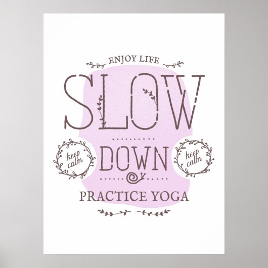 Langsamer TrainingsYoga Poster (Vorne)