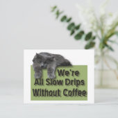 Langsamer Tropfen Postkarte (Stehend Vorderseite)