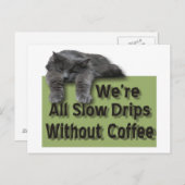 Langsamer Tropfen Postkarte (Vorne/Hinten)