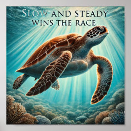 Langsamer und fester Druck, Werteplakat (Matte) Poster