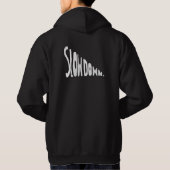 Langsamer werden hoodie (Rückseite)