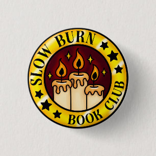 Langsames Abzeichen des Buchclubs Button