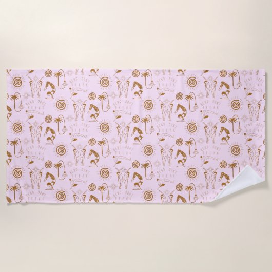 Langsames Design Co Yoga Beach Handtuch (Vorderseite)