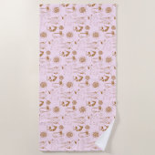 Langsames Design Co Yoga Beach Handtuch (Vorderseite)