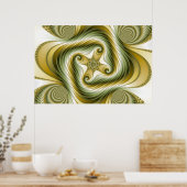 Langsames Drehen - Fraktal Art Poster (Küche)