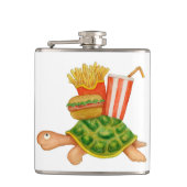 Langsames Essen Flachmann (Vorderseite)