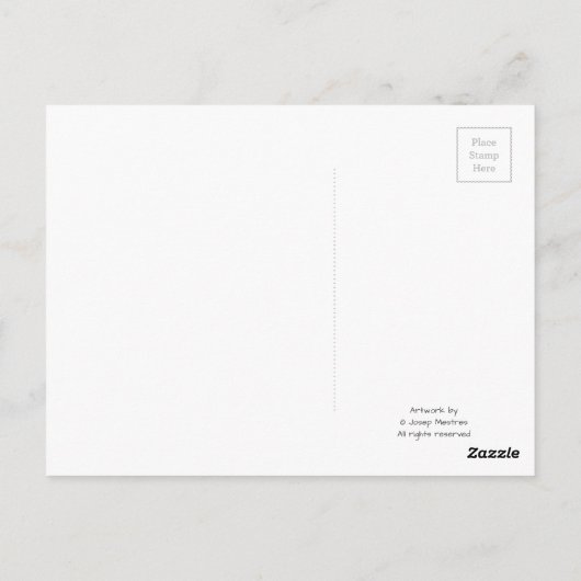 Langsames Essen Postkarte (Rückseite)