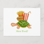 Langsames Essen Postkarte (Vorderseite)