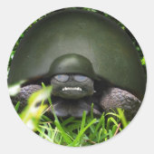 Langsames Kommando Runder Aufkleber (Vorderseite)